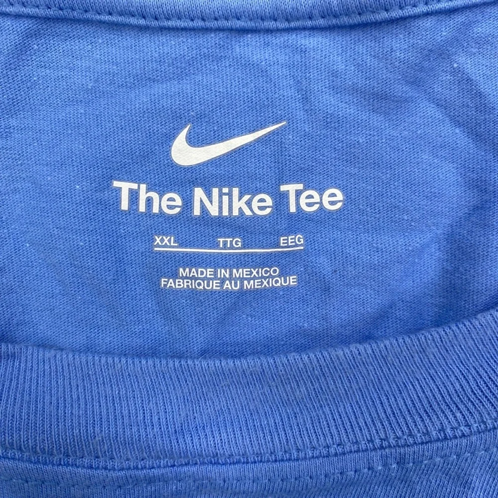 Nike Jordan North Carolina Tar Heels Mens 2XL Blue Graphic T-Shirt UNC Jumpman